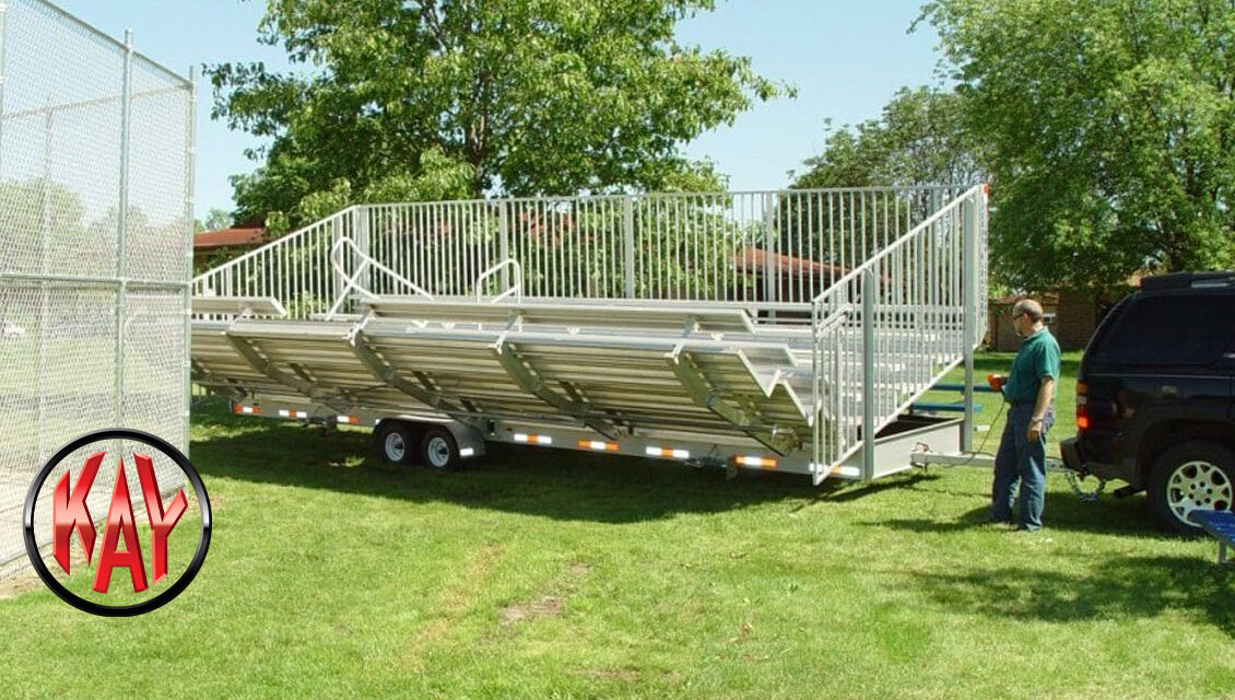 7-Row Towable Bleachers From Kay Park Recreation