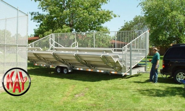 7-Row Towable Bleachers From Kay Park Recreation